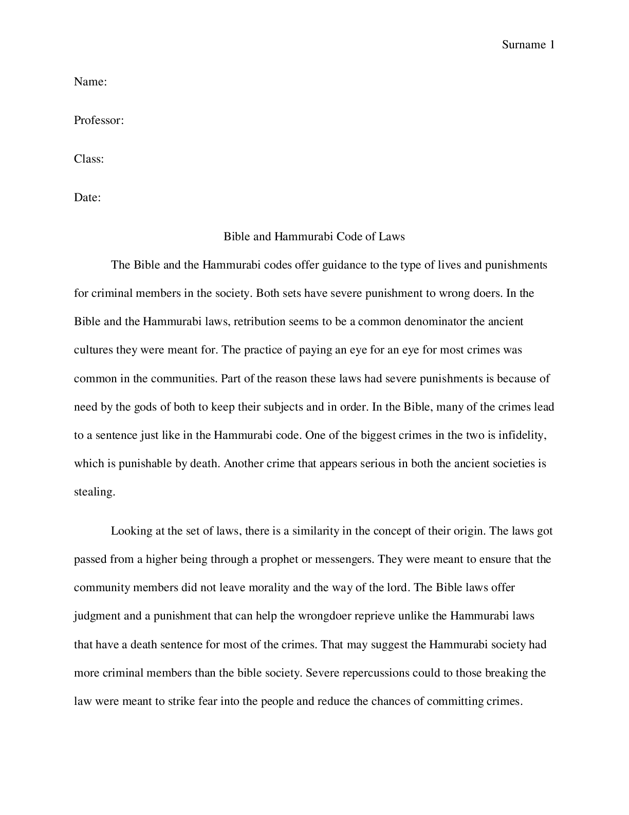 Preview image for Bible and Hammurabi Code of Laws